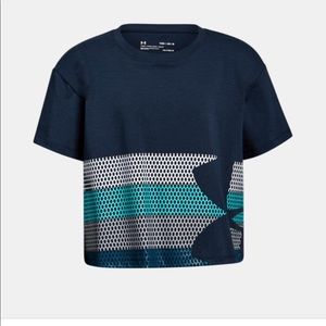 ♦️NWT Under Armour Girls Cropped Tee , YMD